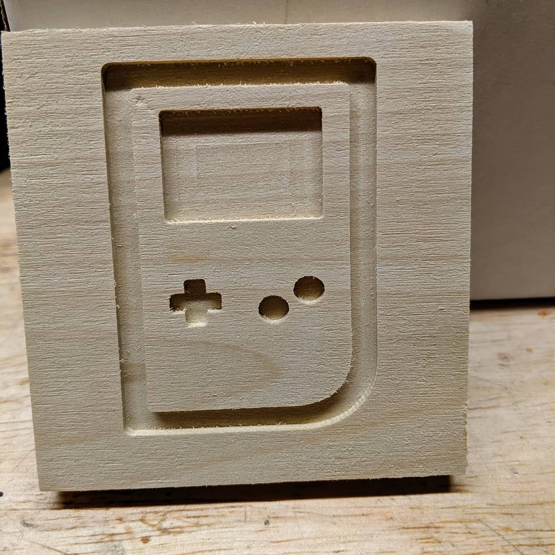 Started working on an amish game boy woodworking wood cnc colorado xcarve poplar