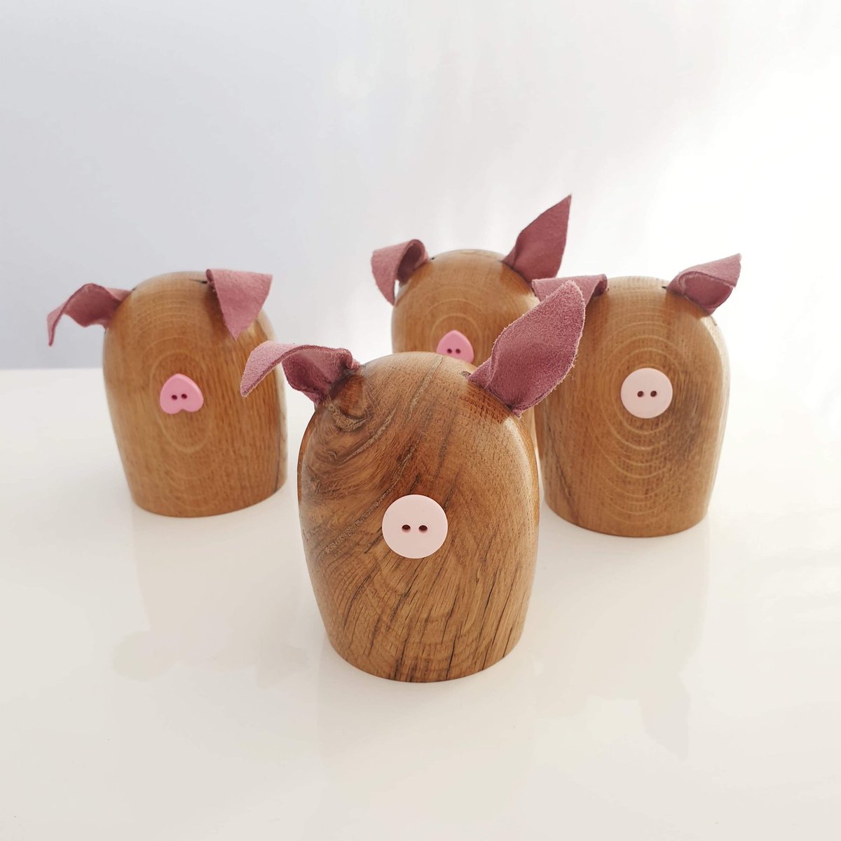 These little piggies went to… Homemade Wales localmakers pig handmade oak woodworking shoplocal independentbusiness barryisland barryshoplocal