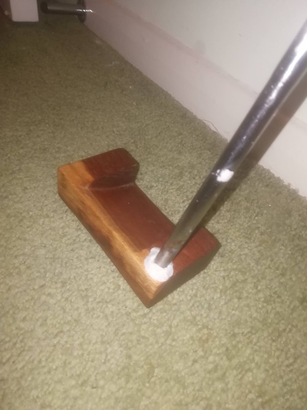 My new Lignum Vitae golf putter got, its a little basic but it works great and Im proud of it.