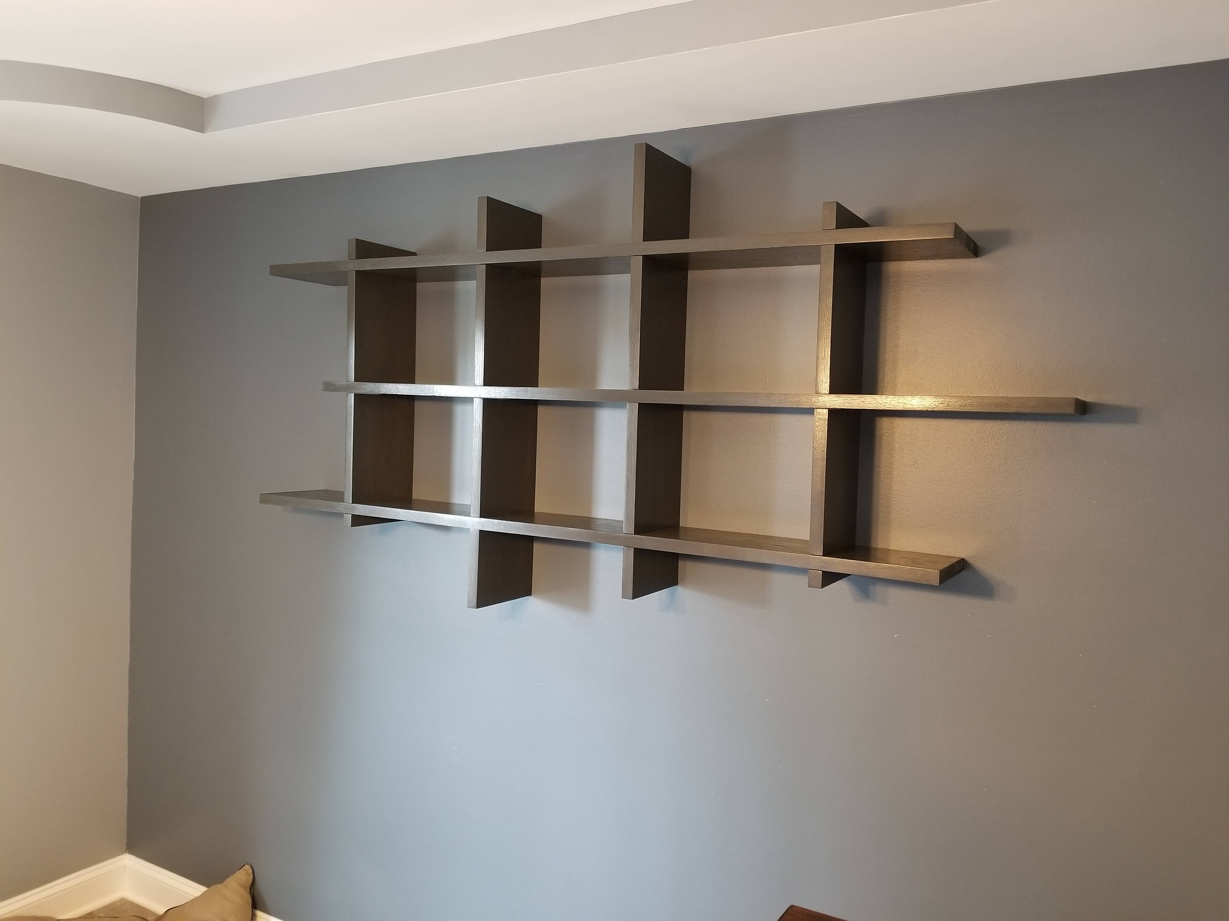 54 oak crosslap bookshelf