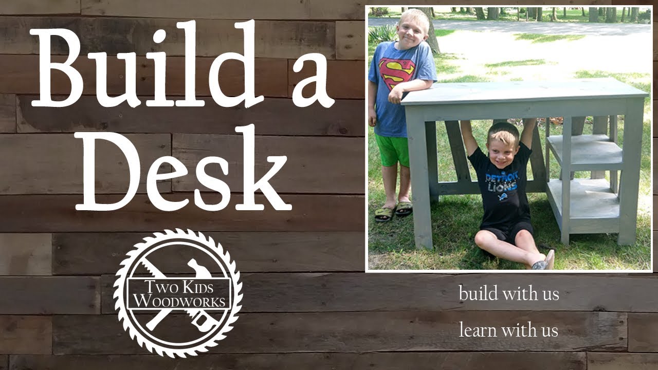 Kids Build a Custom Desk with Basic Woodworking Tools