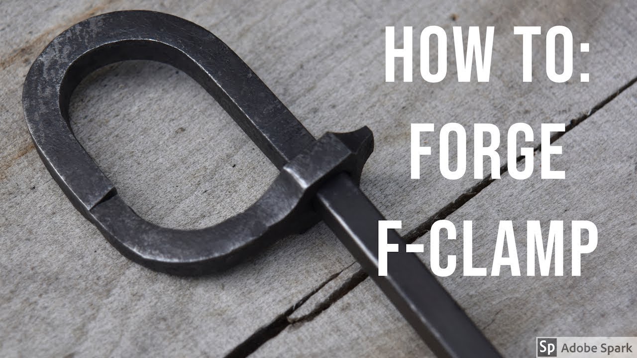 Forging a F-clamp for woodworking