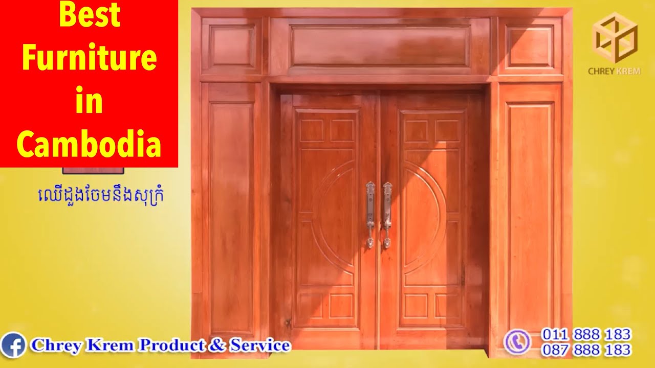 Amazing Asia Woodworking on Door The best Furniture in South Asia Cambodia