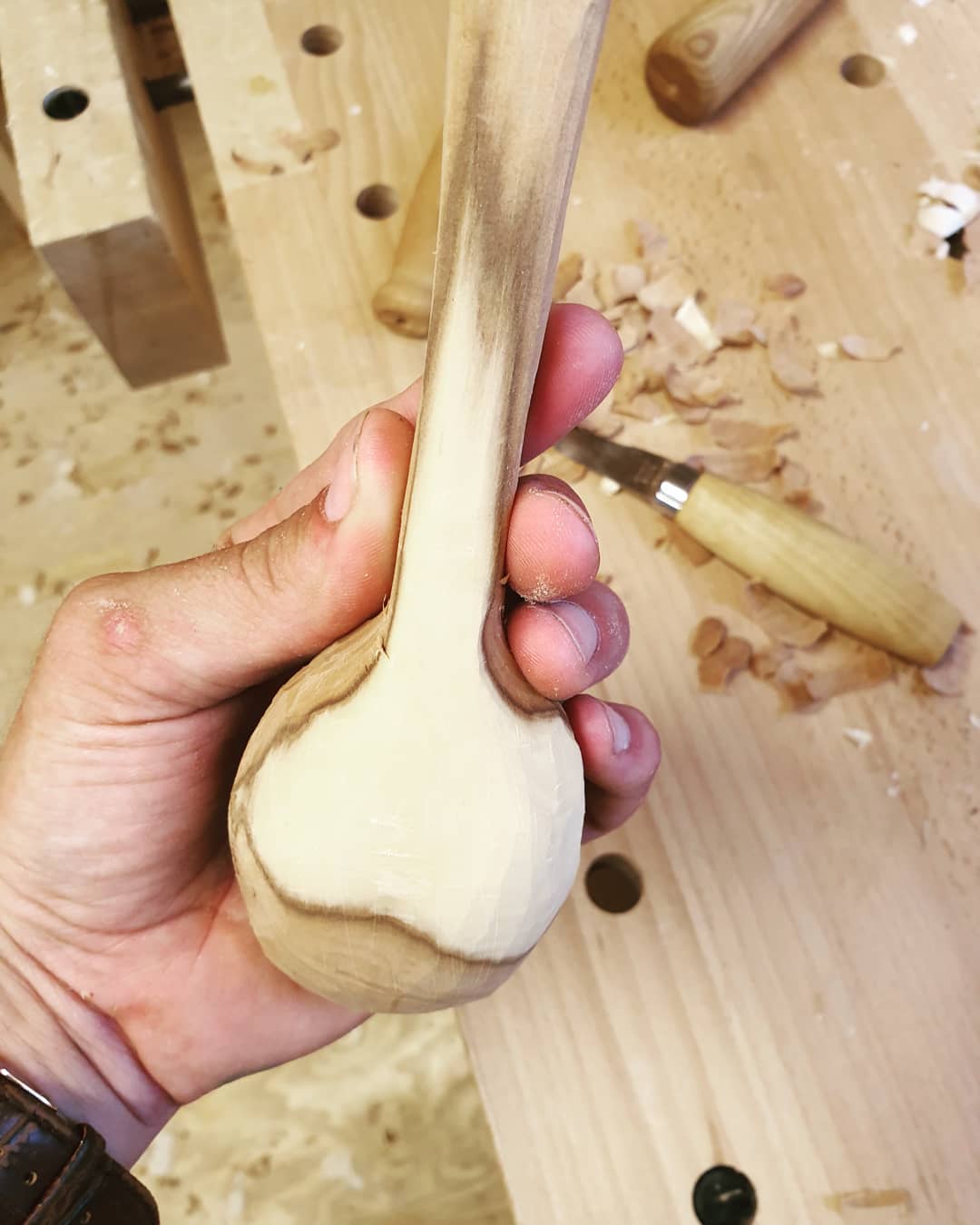 Please dont crack Please dont crack This handle is just amazingwoodcraft woodworkers handt…