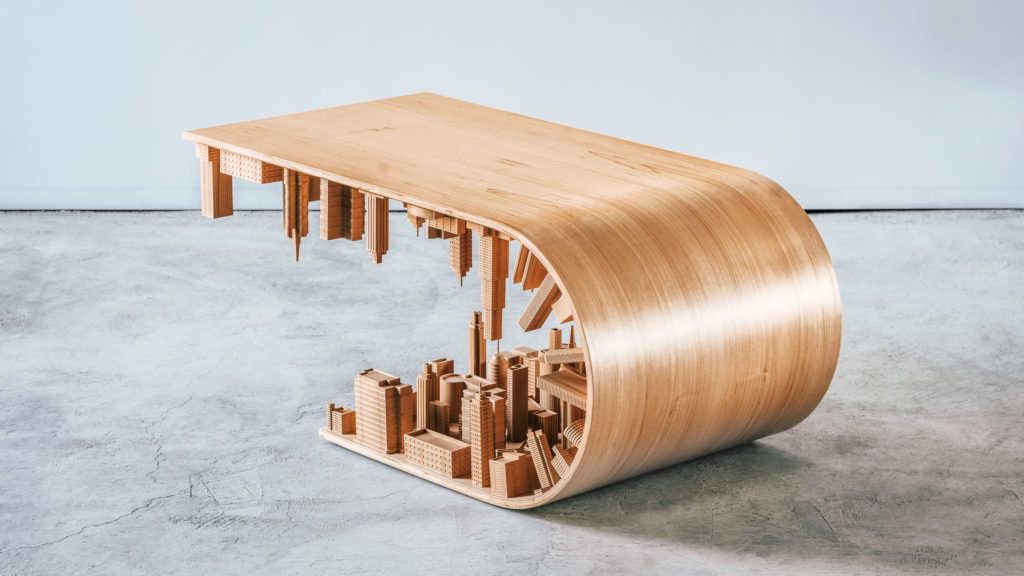 Inception Table – The Coffee table with a bending landscapeMore info art design furniture interior woodworking inception table tablestyling interiordesign decoration homedecor homedesign interiordecor woodwork 3dprinting 3d