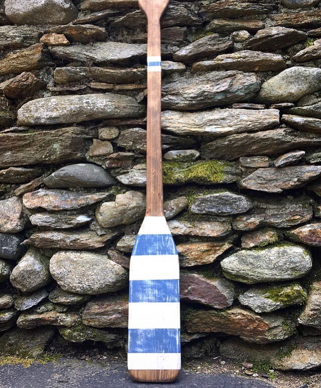 Decorative paddles are a great way to add some fun and rustic charm to your home. Handcrafted in CT paddles boating canoe cabin cabinlife lakehouse rusticdecor woodworking etsyseller handpainted walldecor homedecor lodgedecor interiordecorating handmade etsy fun