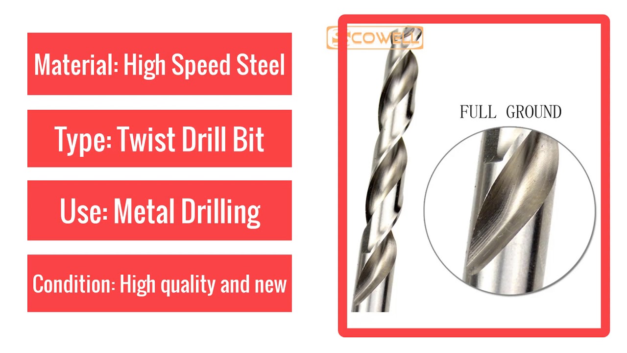 Split drill bits set metal drilling woodworking 1mm-10mm Stainless steel jobber drill Bit for metal