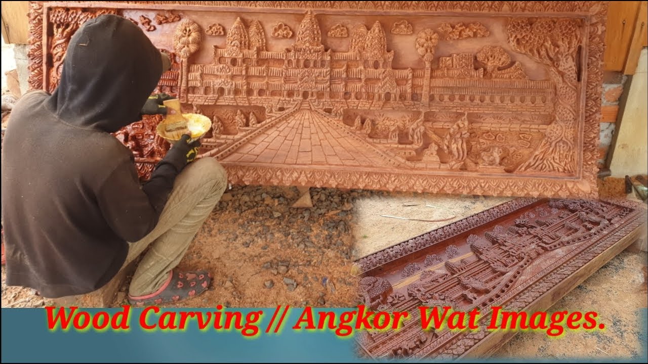 Woodworking .wood carvingAngkor wat Images pat22