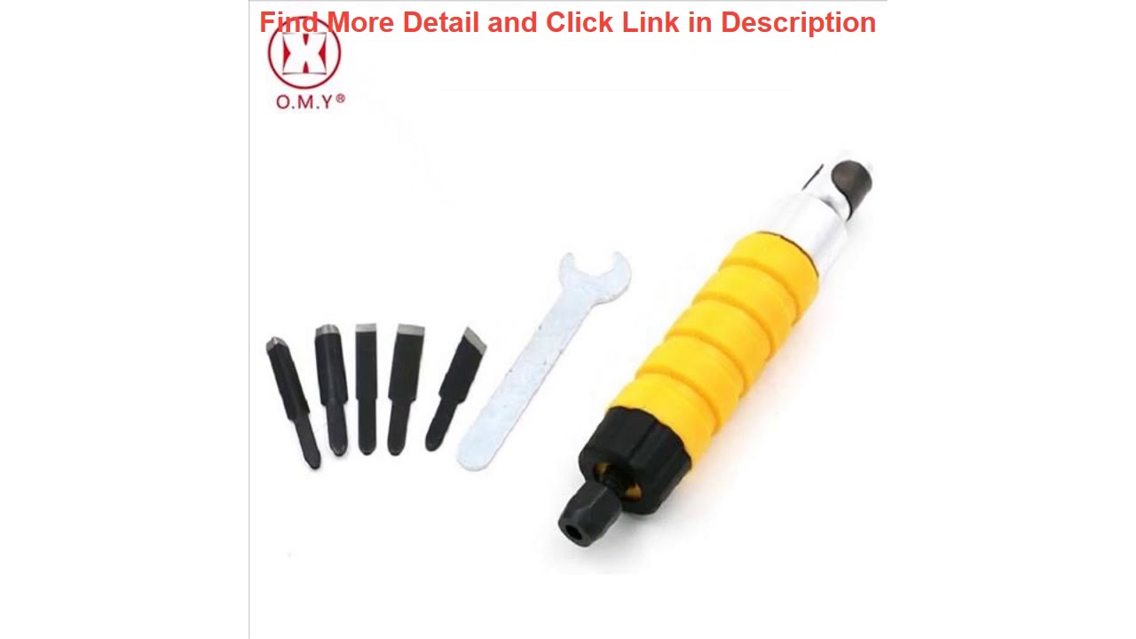 Deal OMY Electric Carving Woodworking Chisel with 5 Blades For Dremel Rotary Tools Accessories Kit