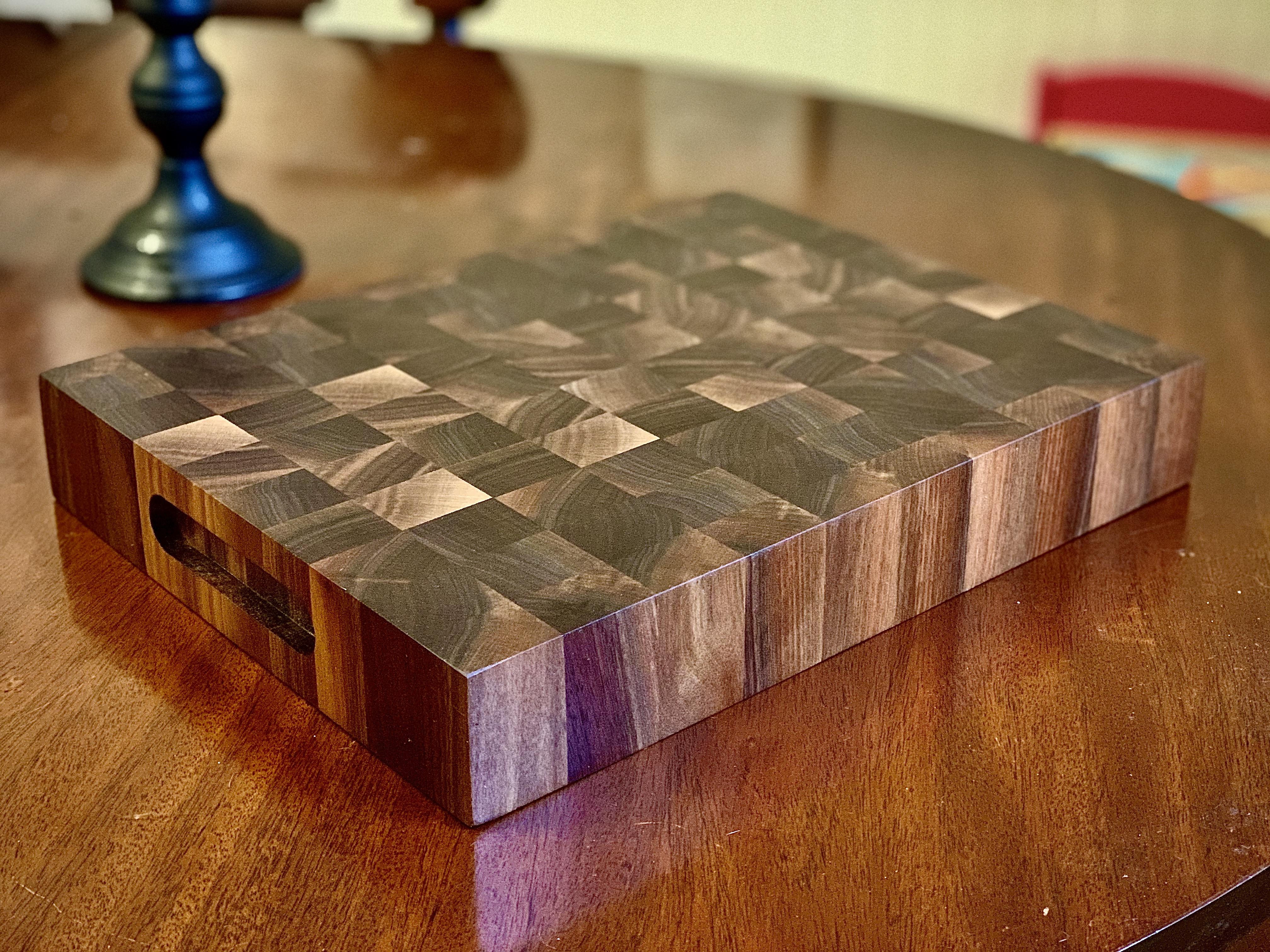 First end grain cutting board. Not sure why I waited so long to make one.