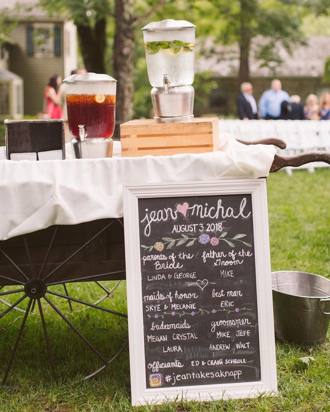 Chalk BoardThis is a board I made for my sisters wedding and then reused for our wedding. I chose…