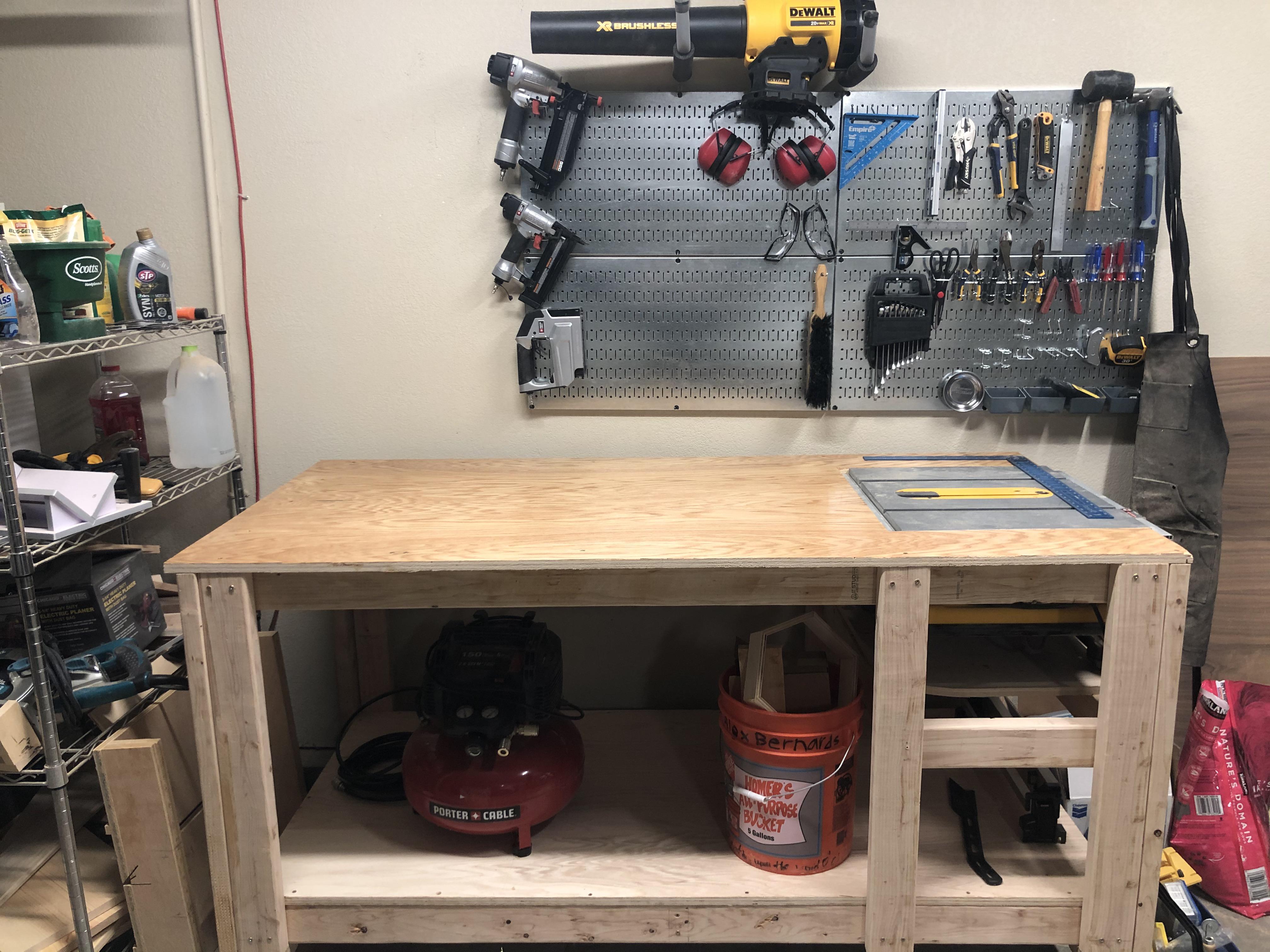 New CNC arrived today…so I built my first workbench over the weekend Itll never be this clean again