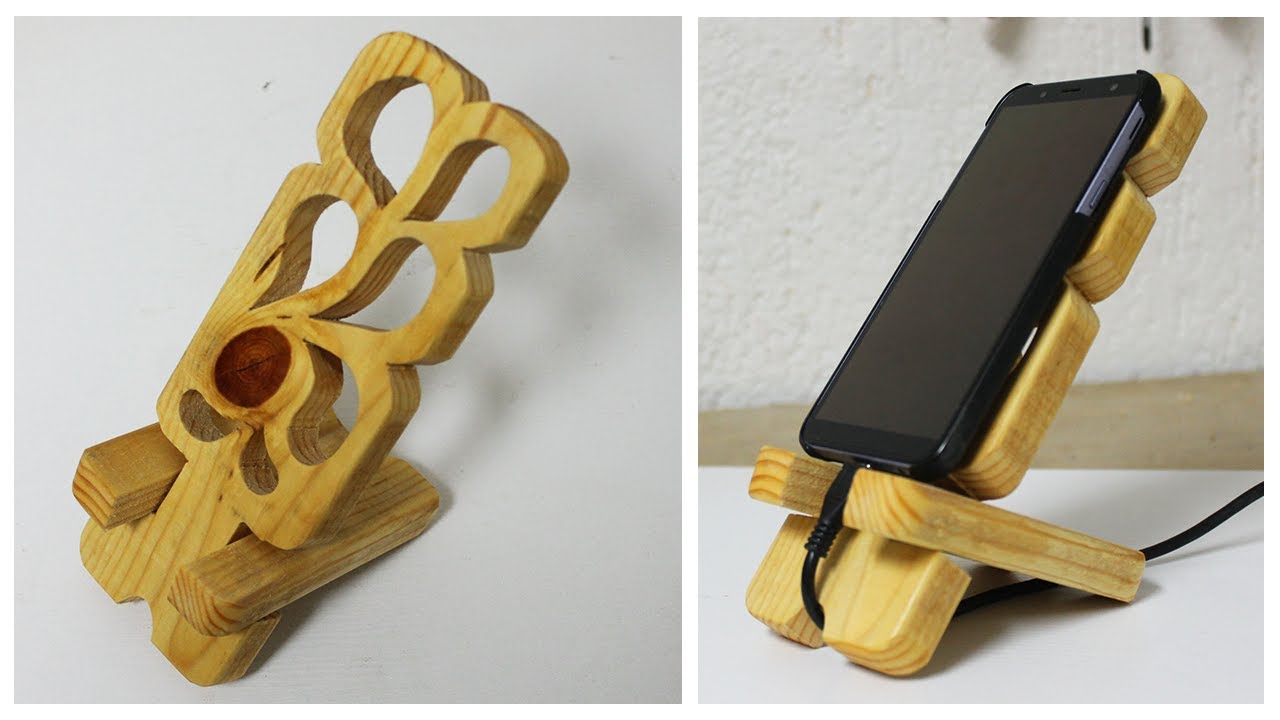 Small woodworking projects – DIY phone dock station