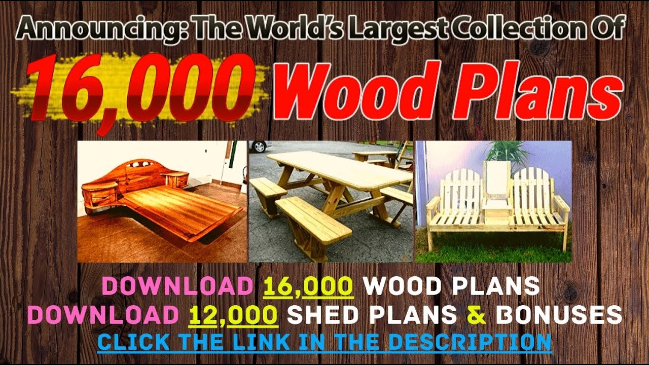 The World39s Largest Collection of 16,000 Woodworking Plans _ Download From Link in The Description