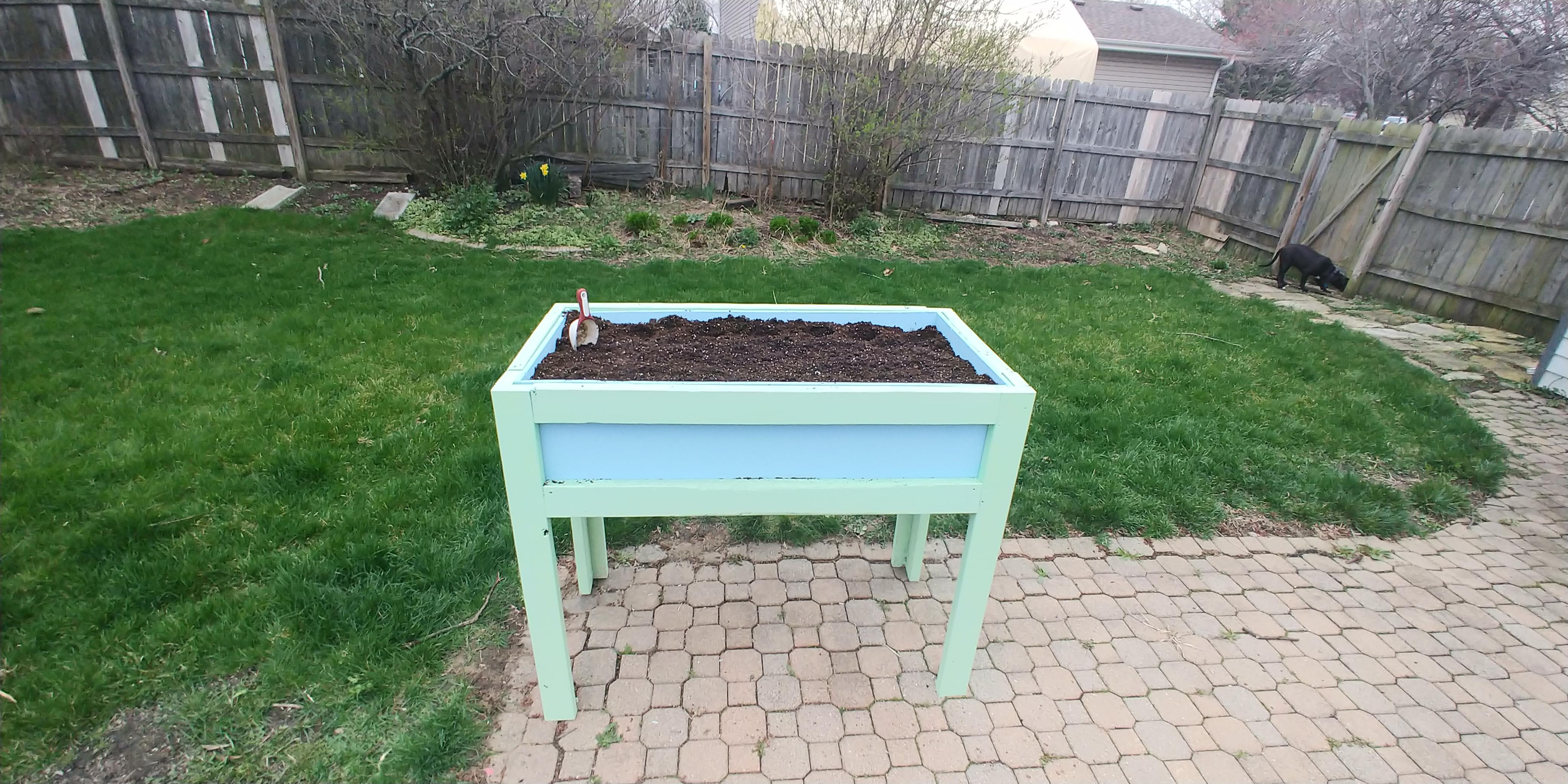 Tall planter box I made for my fiance