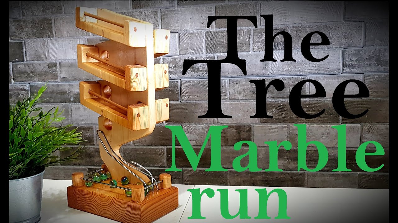 DIY Tree marble run machine Woodworking How To Handmade